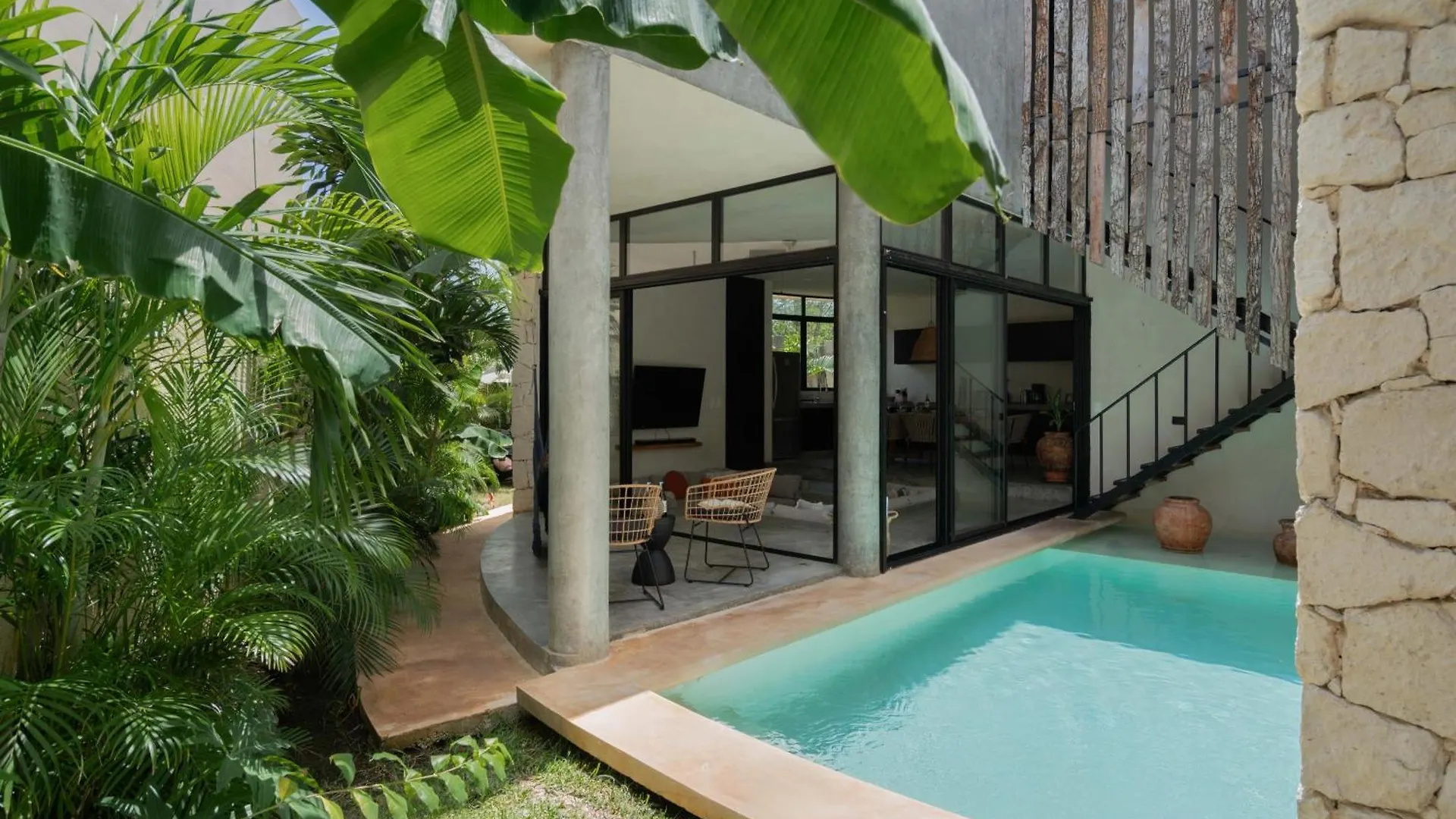 Bohemian Bliss Villa With Private Pool & Concierge 1A 图卢姆 0*,  墨西哥